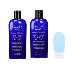Two Old Goats lotion 8oz pump bottle for on-the-go hydration with travel-friendly design