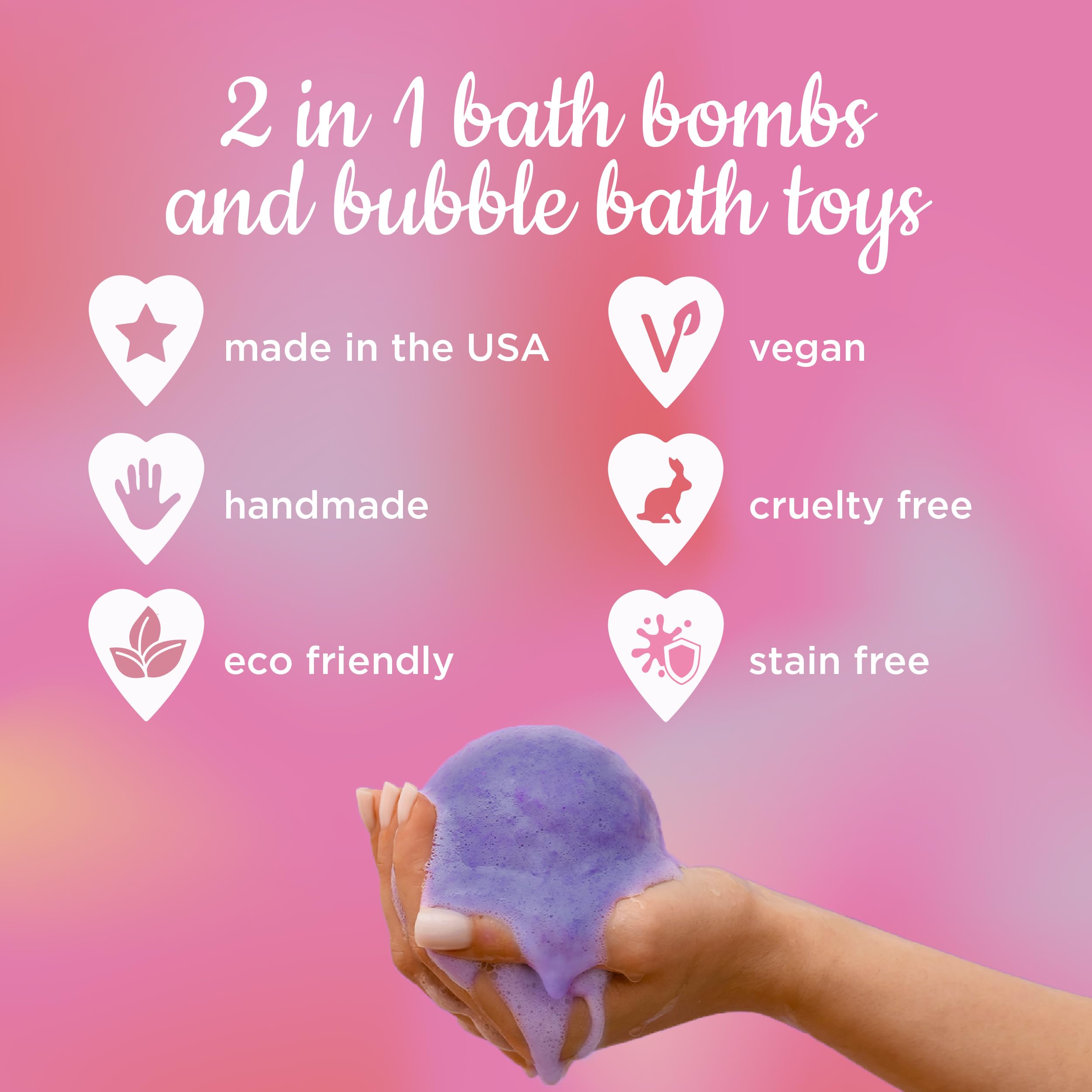 Two Sisters princess bath bombs Royal Grape fragrance fuels bedtime delight