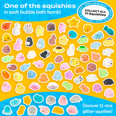 Two Sisters squishy bath bombs create vibrant bubbles with playful color