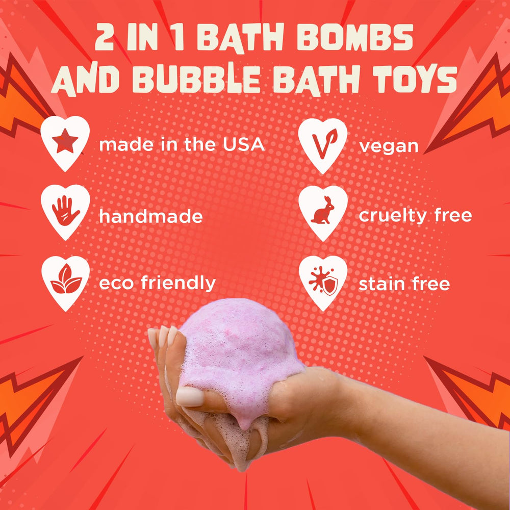 Two Sisters banana scented bath bomb brings playful fragrance to bath time.