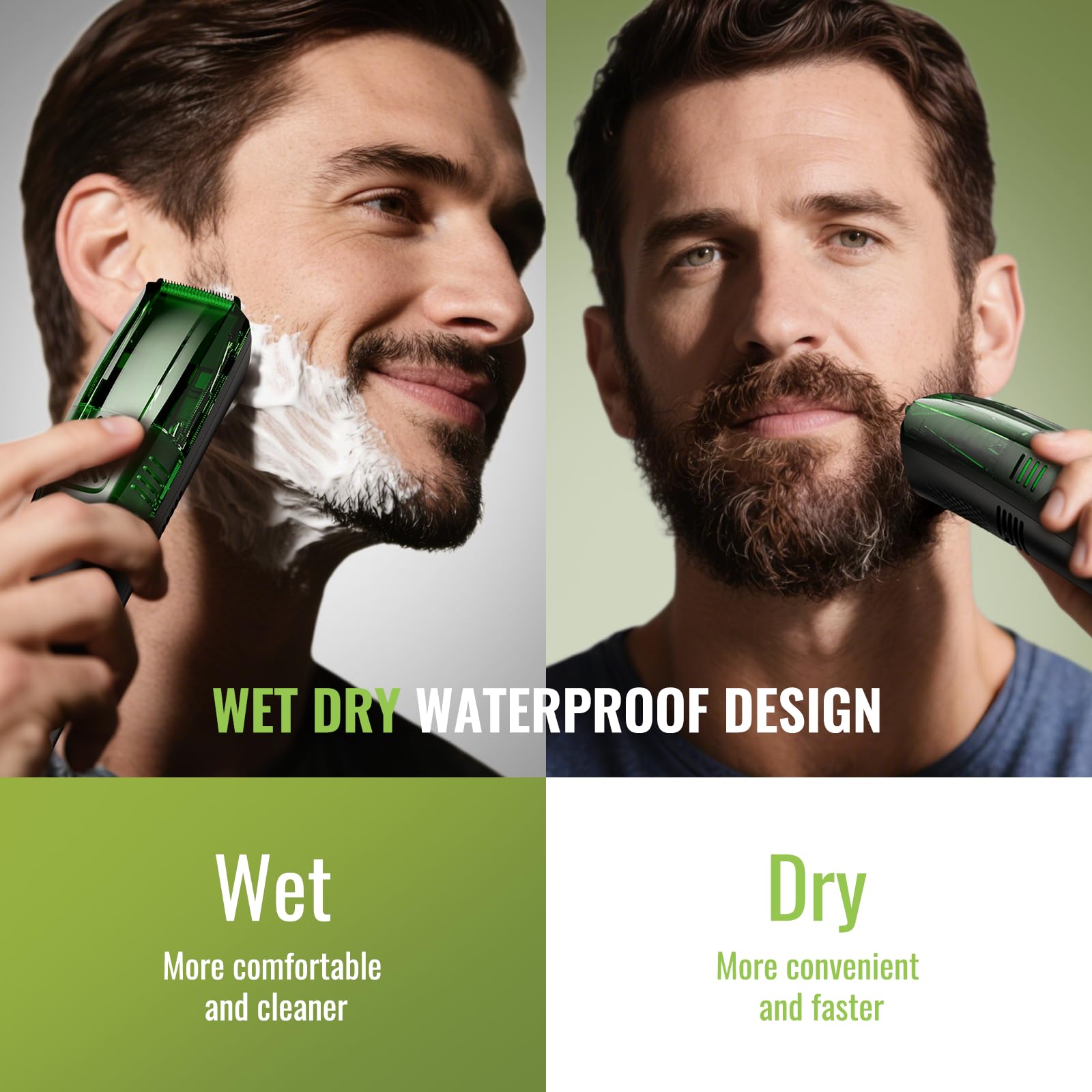 TXXTOL beard-trimmer ipx7 waterproof for wet or dry use