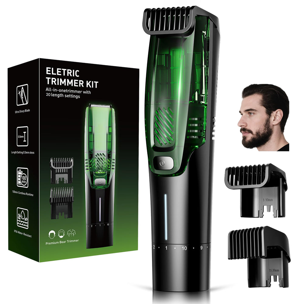 TXXTOL beard-trimmer vacuum side view highlighting mess-free grooming and suction