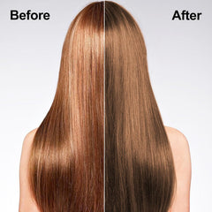 TYAYW Light Brown Hair Dye Shampoo dry hair application demonstrates easy at home color