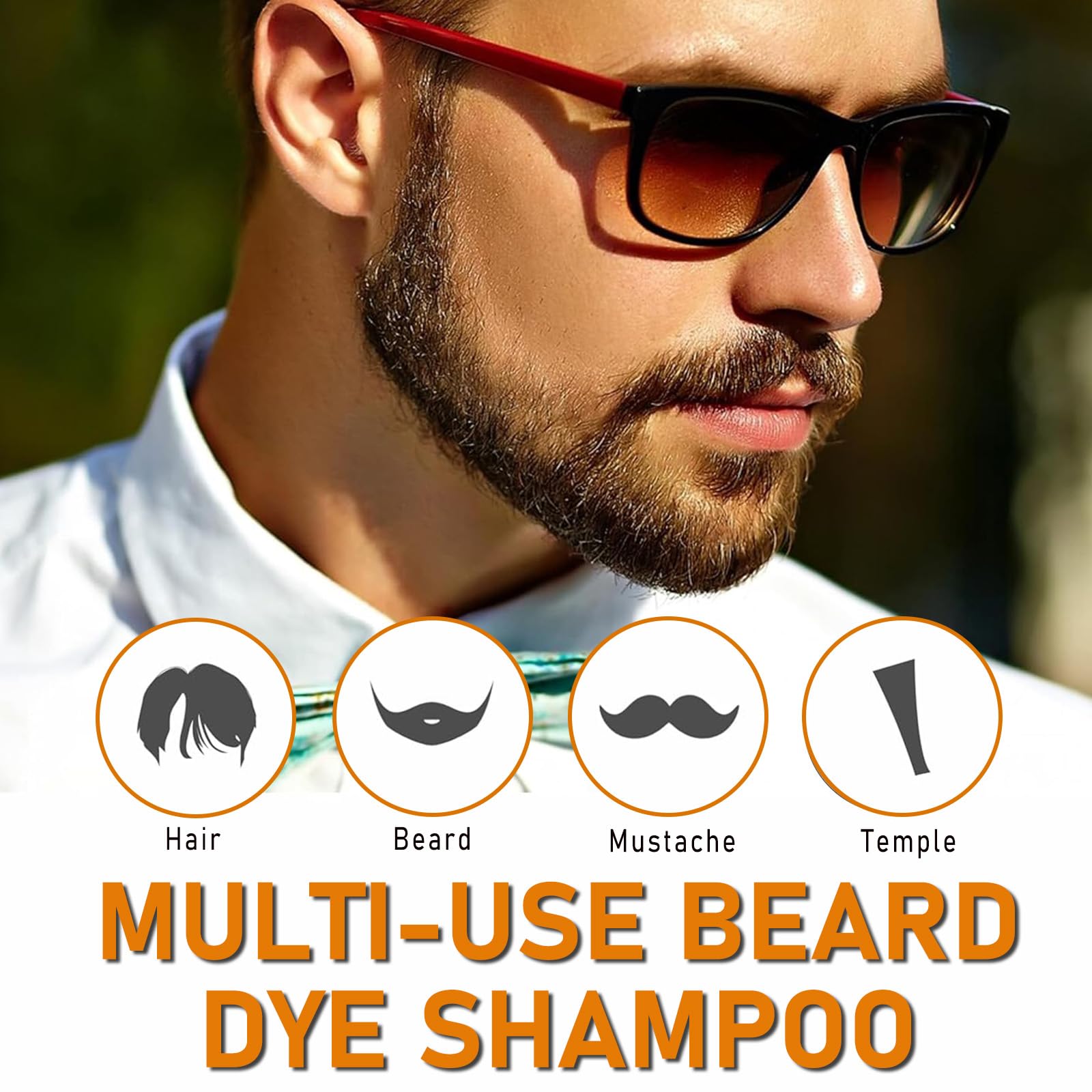 TYAYW thick fuller beard look after dye application demonstrates enhanced appearance