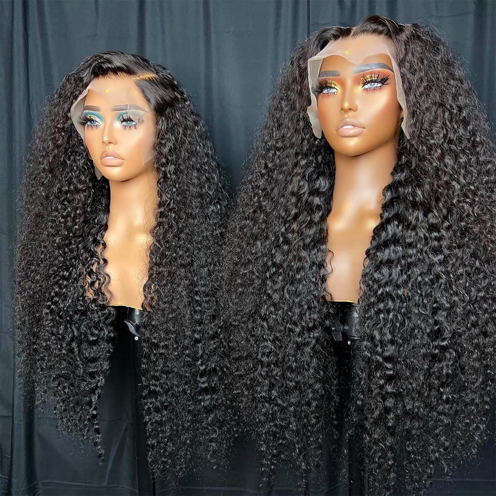 Tyiu 13x6 HD lace front natural parting for versatile styling.