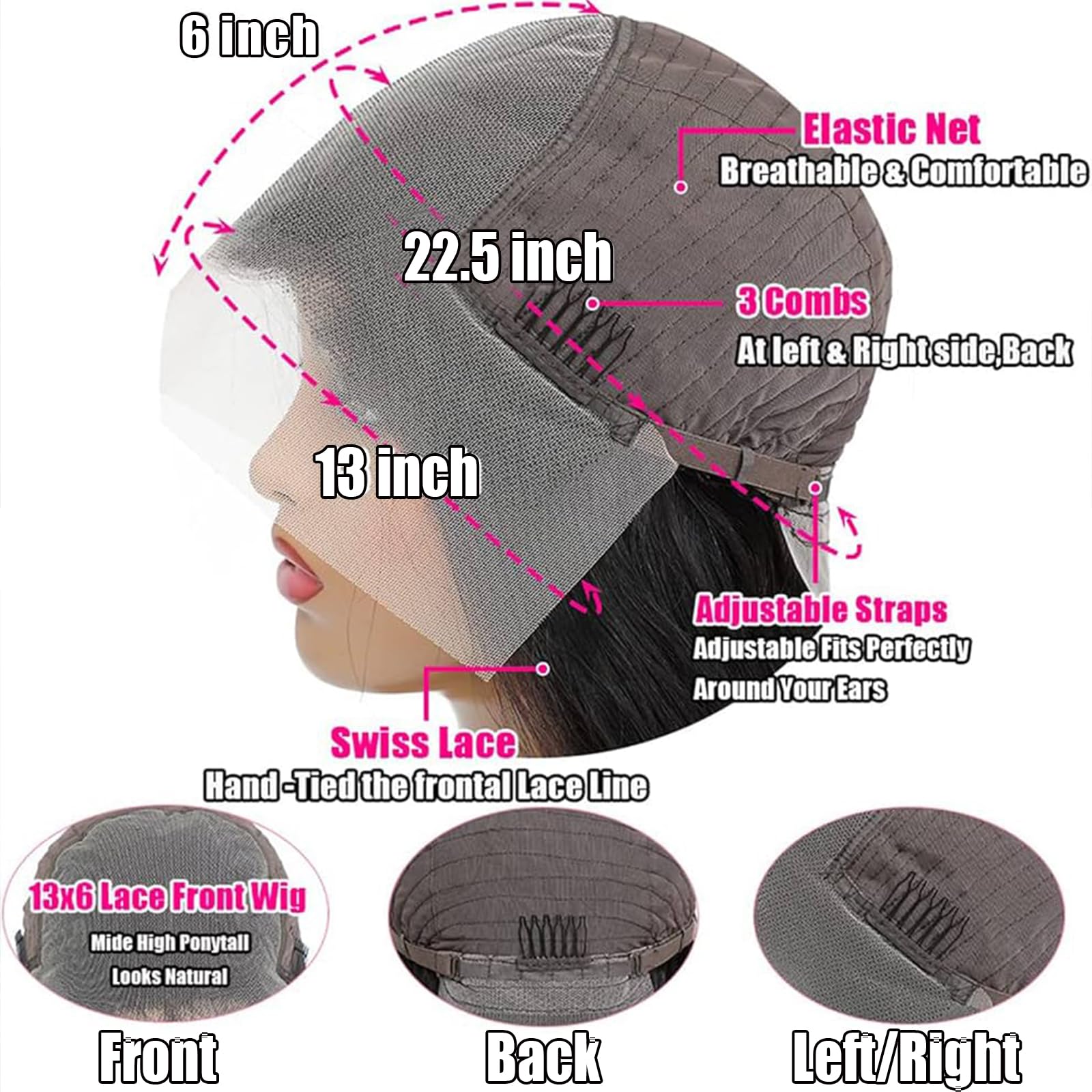 Tyiu pre-plucked baby hair natural hairline for seamless blend.