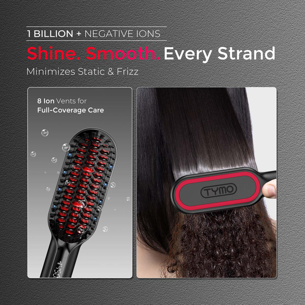 TYMO 20-second heat-up and dual voltage for quick styling anywhere