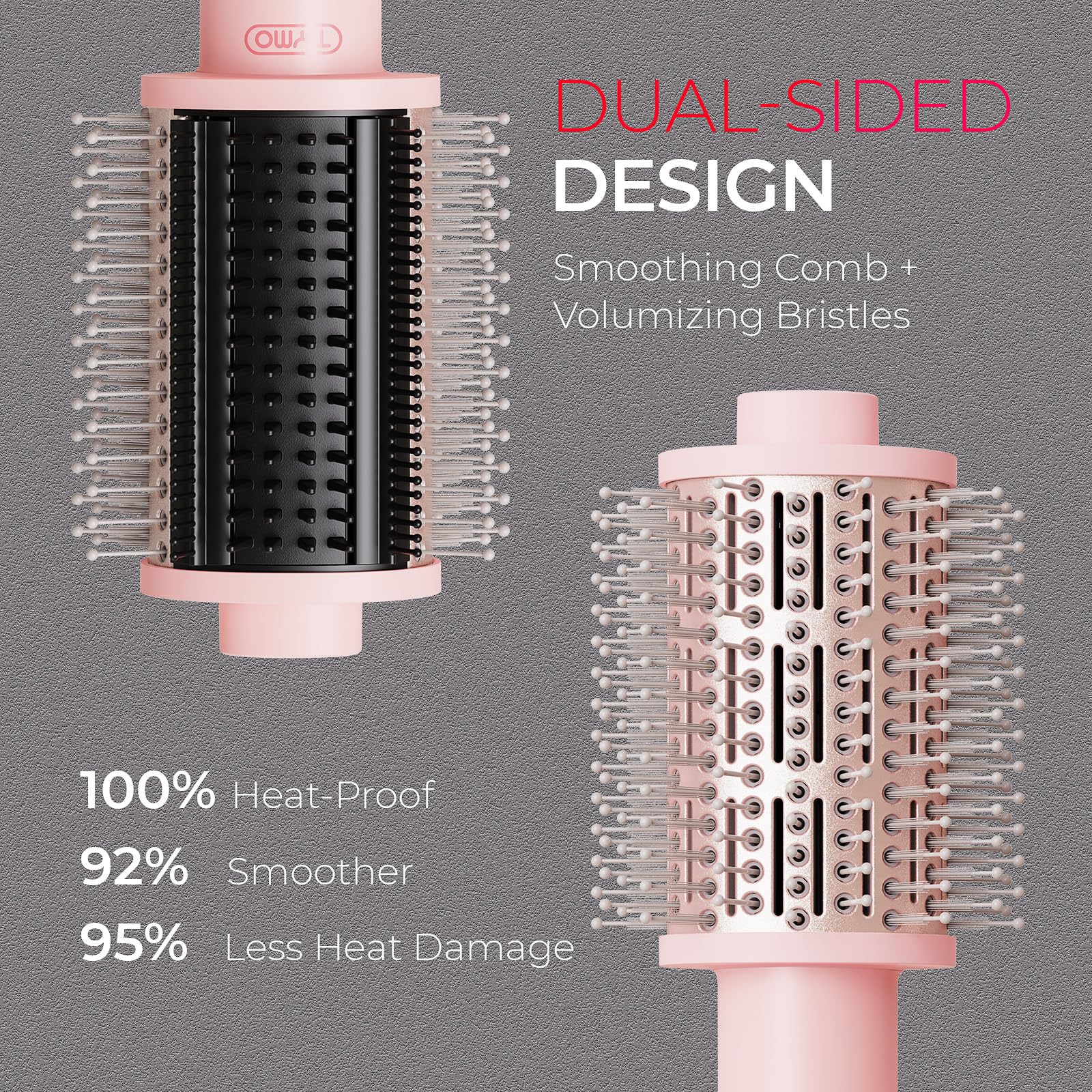 TYMO 3.0 with 500 million ions reduces frizz and boosts shine.