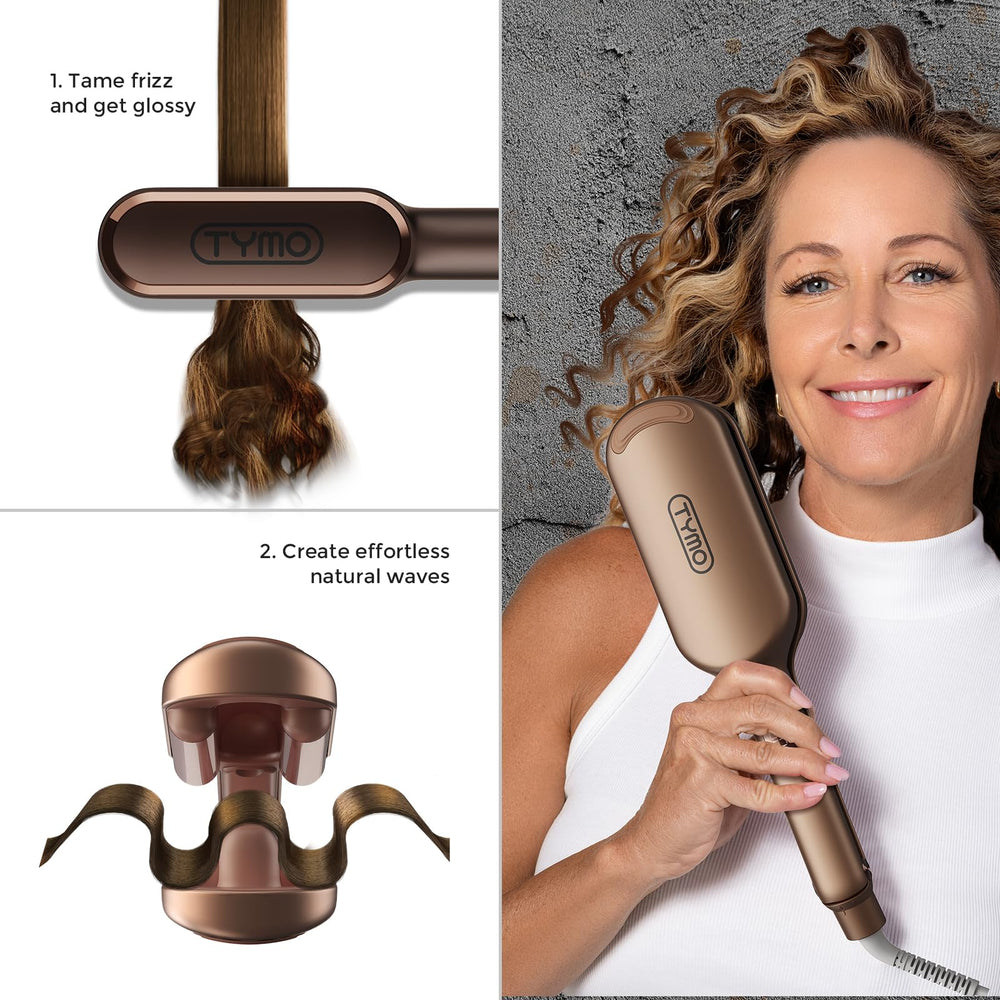 TYMO 3-in-1 styling set enables quick waves, straight looks, and volume