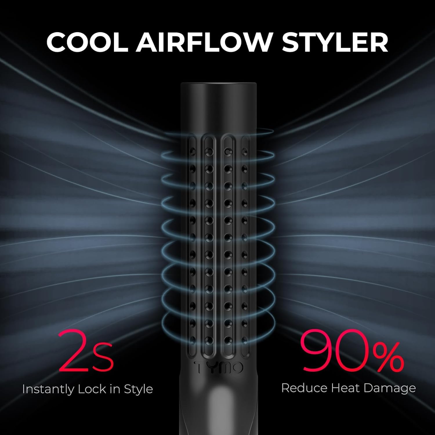 TYMO Airflow 2.0 3D floating plates glide smoothly for snag-free styling