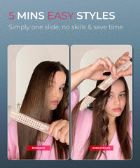 TYMO Airflow 2.0 curling iron 3D floating plates reduce snagging during styling