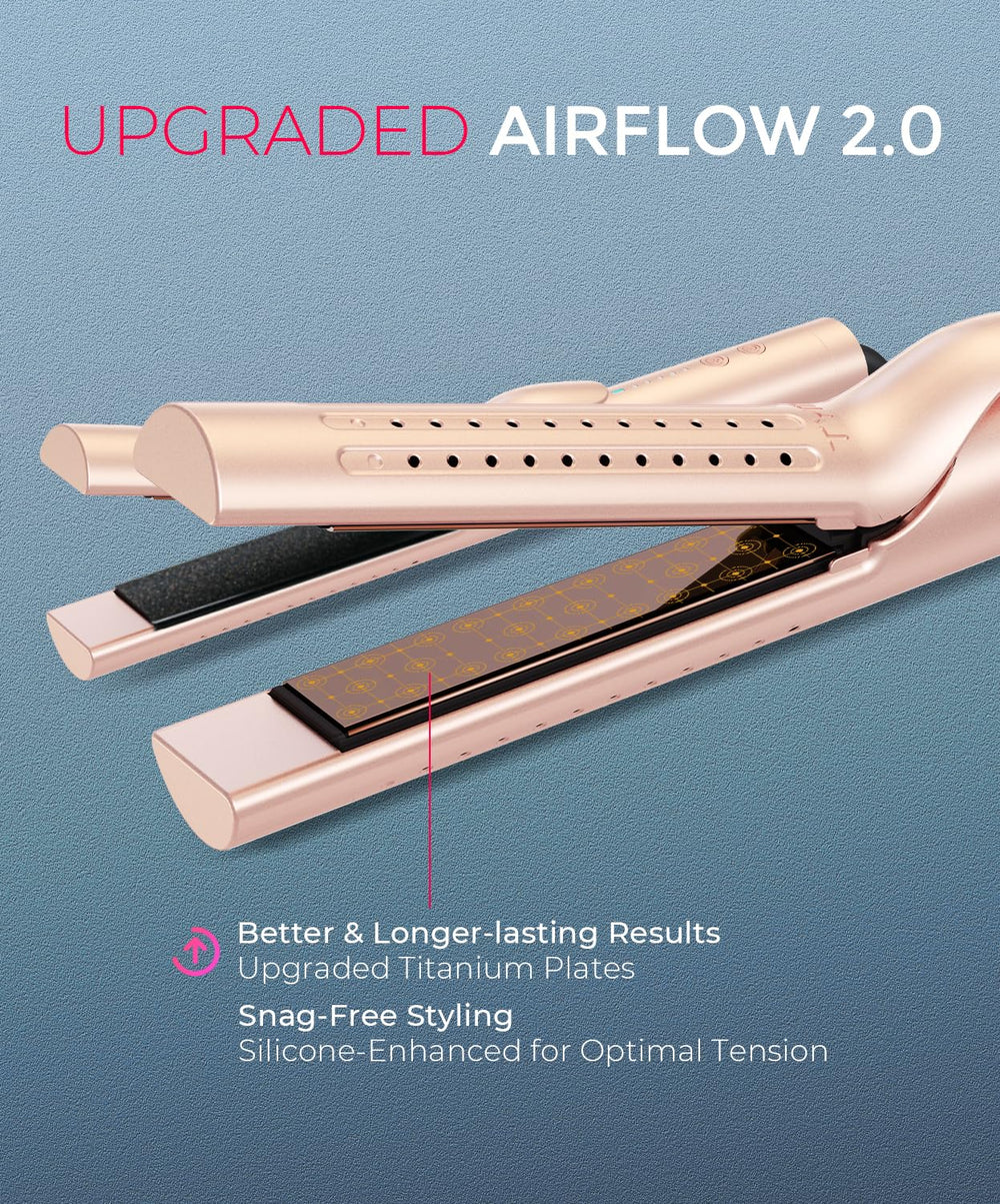 TYMO Airflow 2.0 curling iron anti-scald shell for safer family use