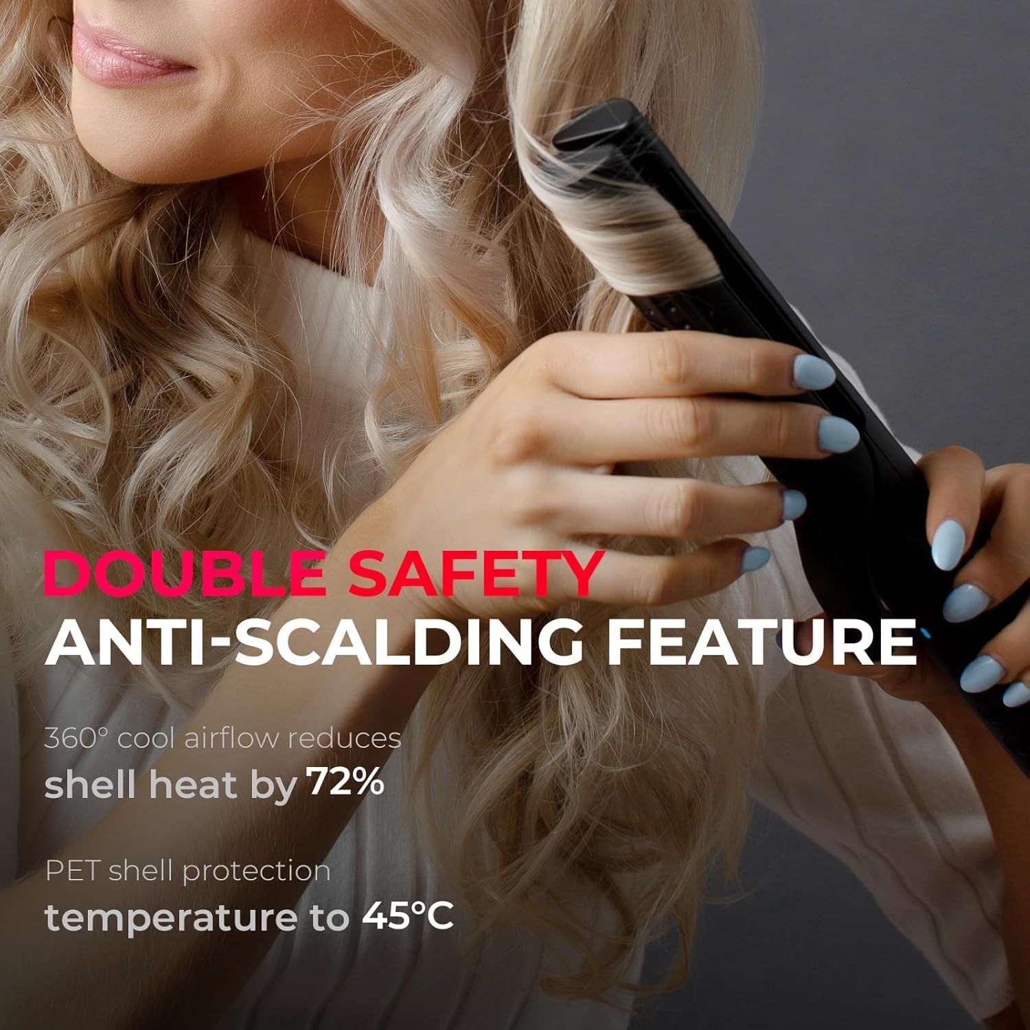 TYMO Airflow 2-in-1 straightener and curler for versatile daily styling