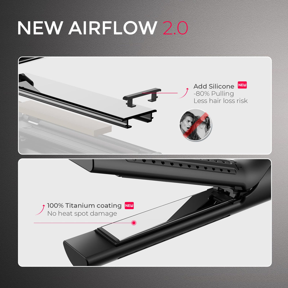 TYMO Airflow 360° airflow and ionic vents lock in shine and reduce frizz