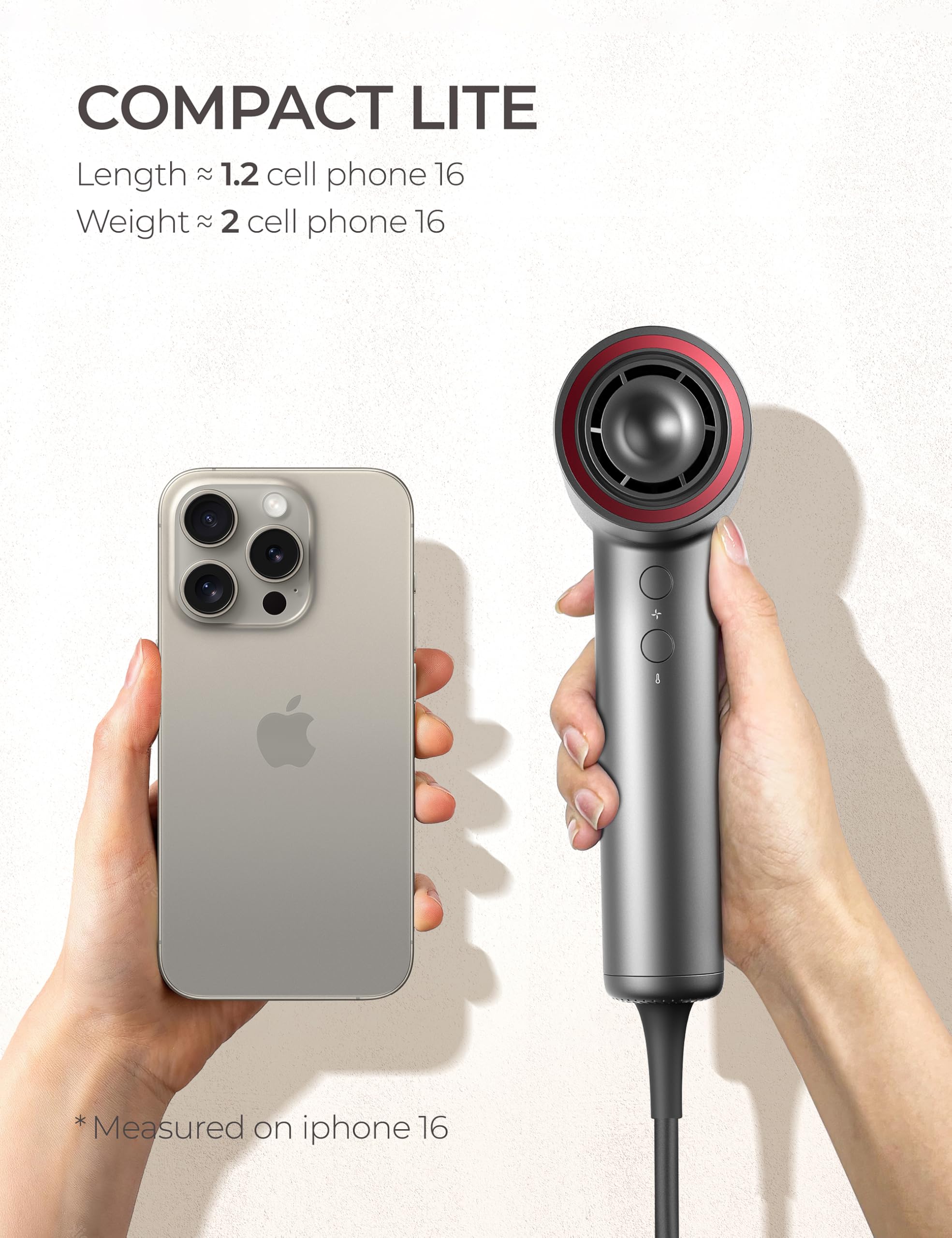 TYMO AIRHYPE Lite featherweight design emphasizes 0.8 lb weight for easy handling.
