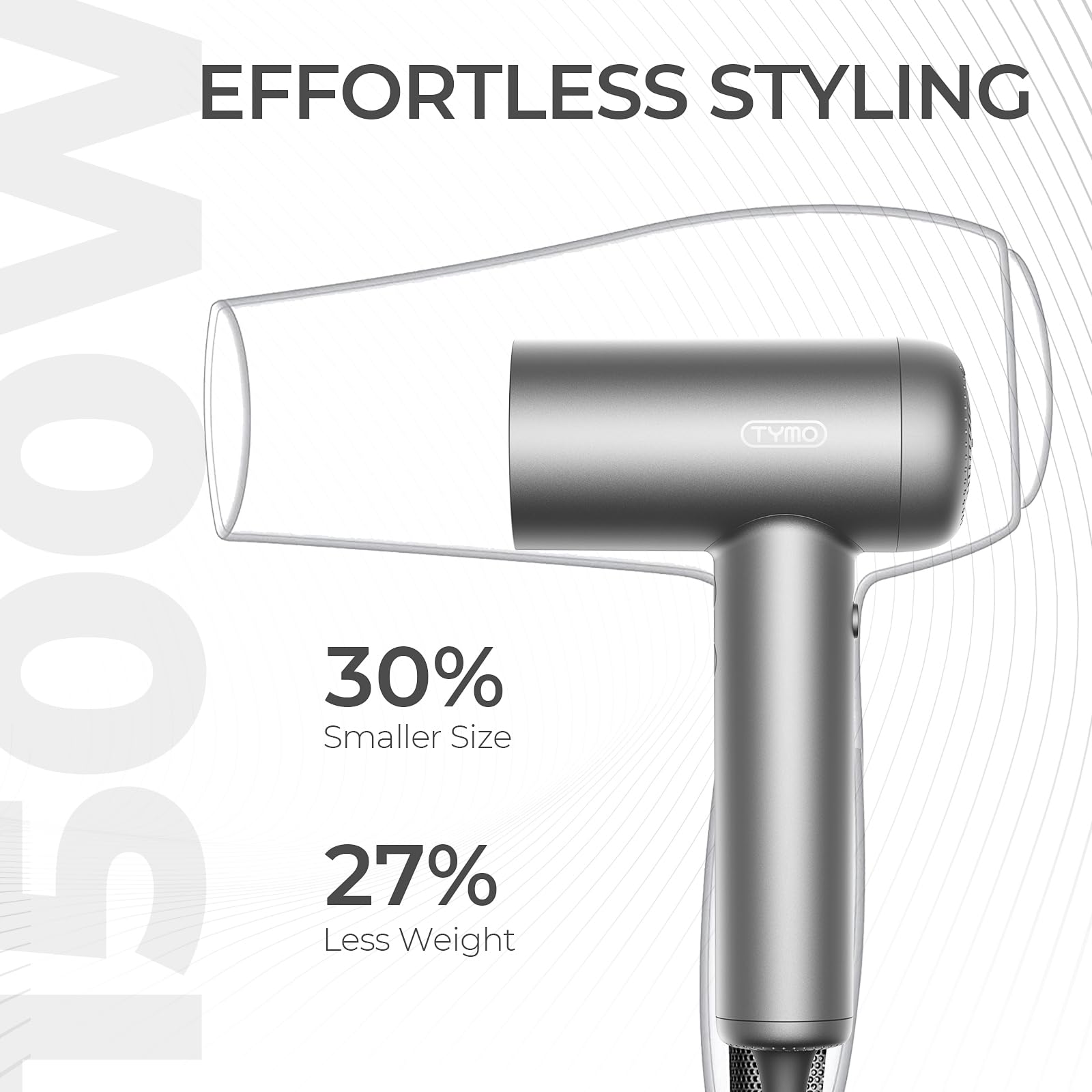 TYMO AIRHYPE Lite low-noise operation suggests calmer drying sessions.