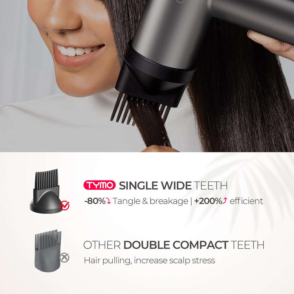 TYMO AIRHYPE Lite Turbo Airflow Concentrator for precise, polished blowouts