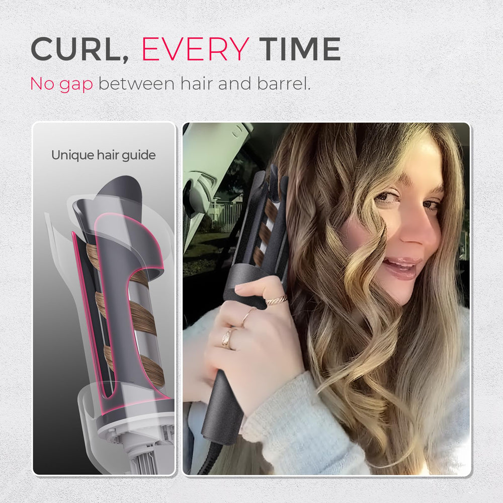 TYMO CURLPRO 500-million-ions system adds moisture-retaining shine to hair.