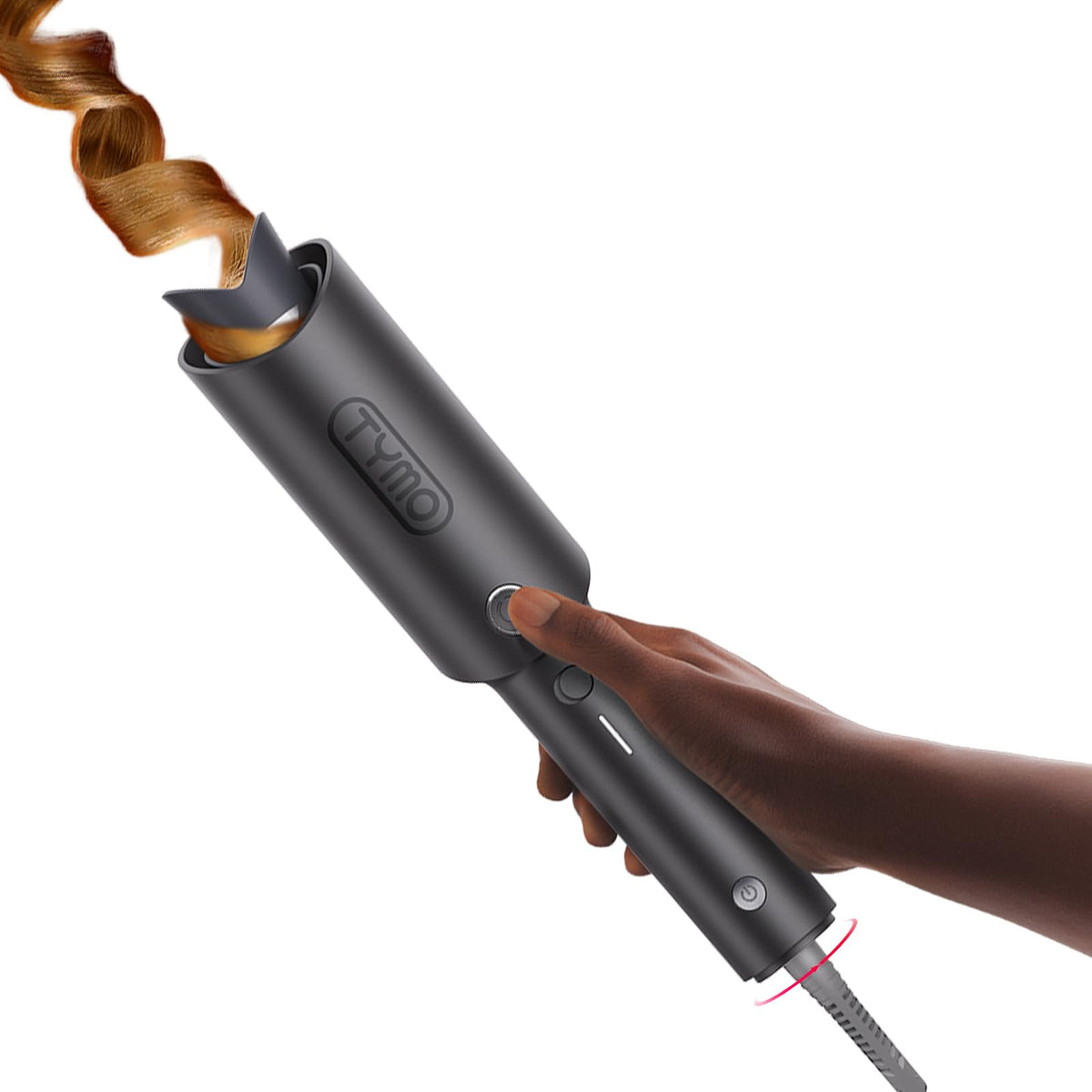 TYMO CURLPRO automatic rotating curler in angle view for effortless beach waves.