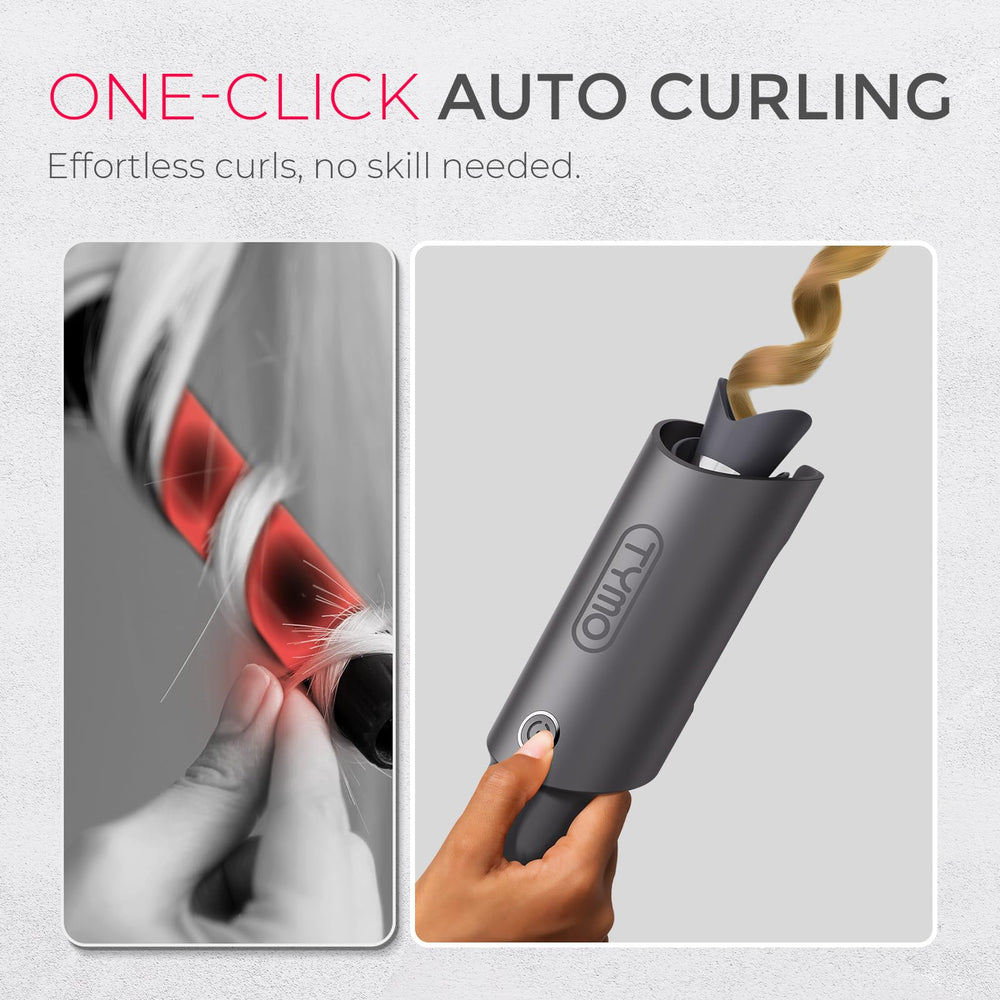 TYMO CURLPRO beach-waves-wand shapes soft waves with long-lasting shine.