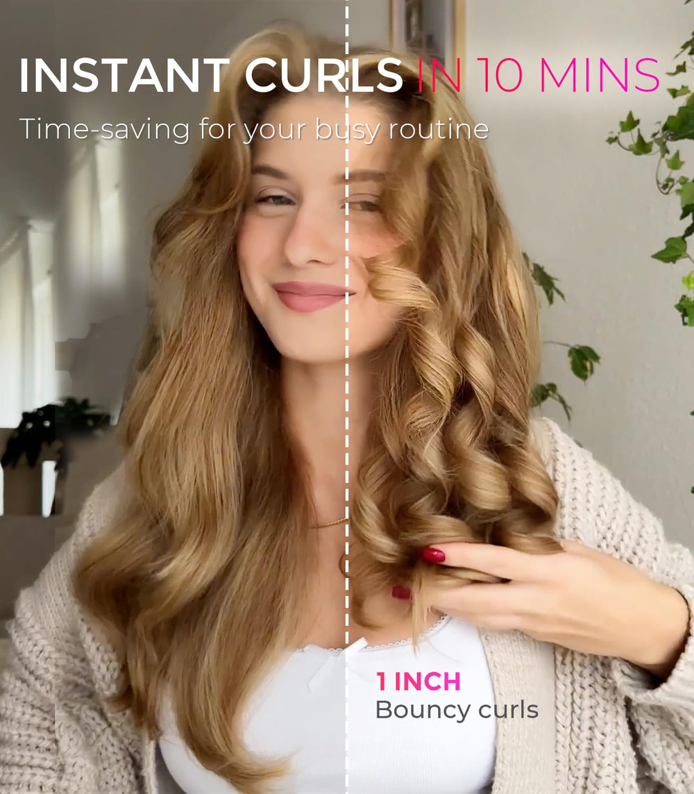 TYMO CURLPRO cool-touch-anti-tangle design keeps styling comfortable and safe.