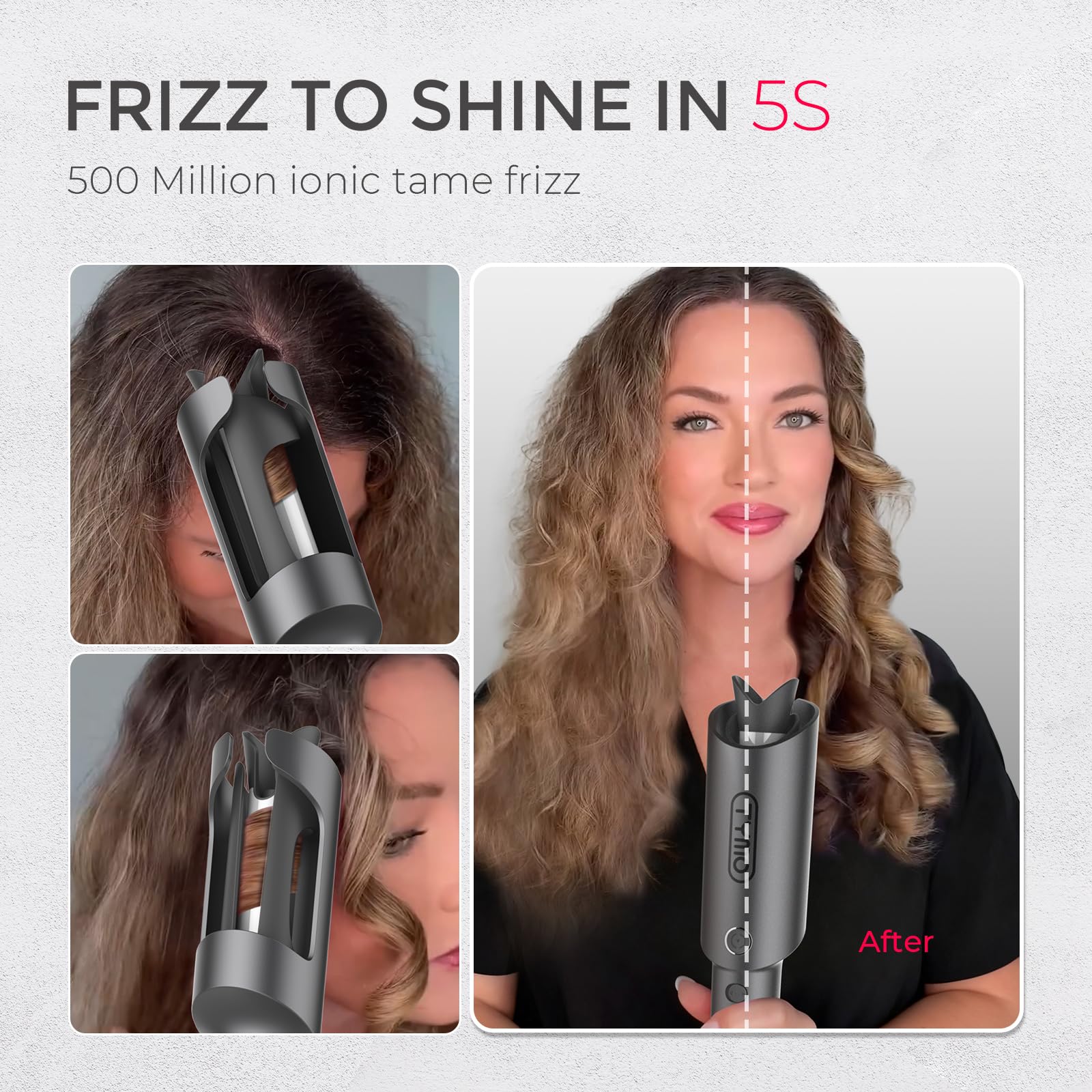 TYMO CURLPRO smooth-shine-effect enhances gloss and silkiness.