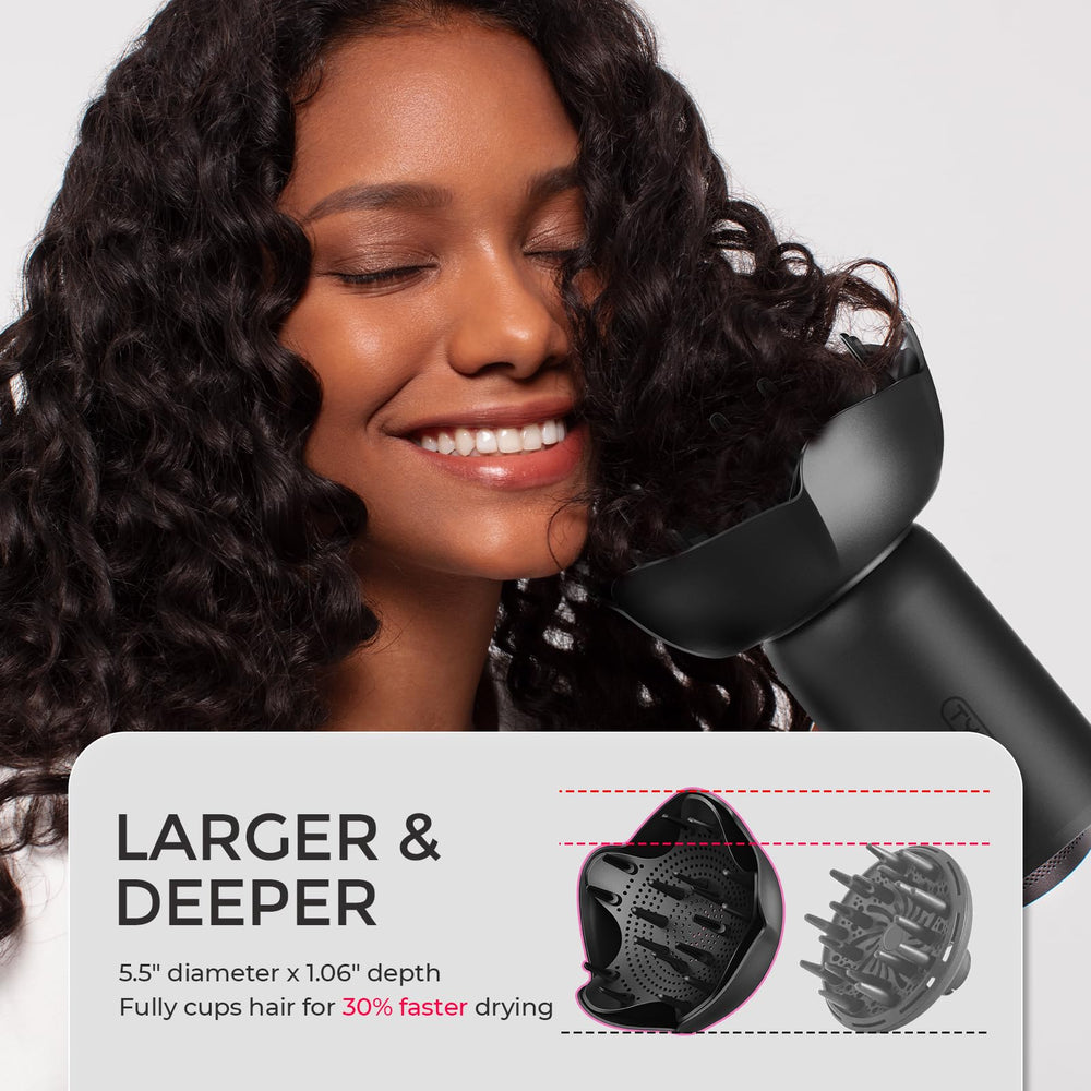 TYMO 1600W salon power dries quickly.