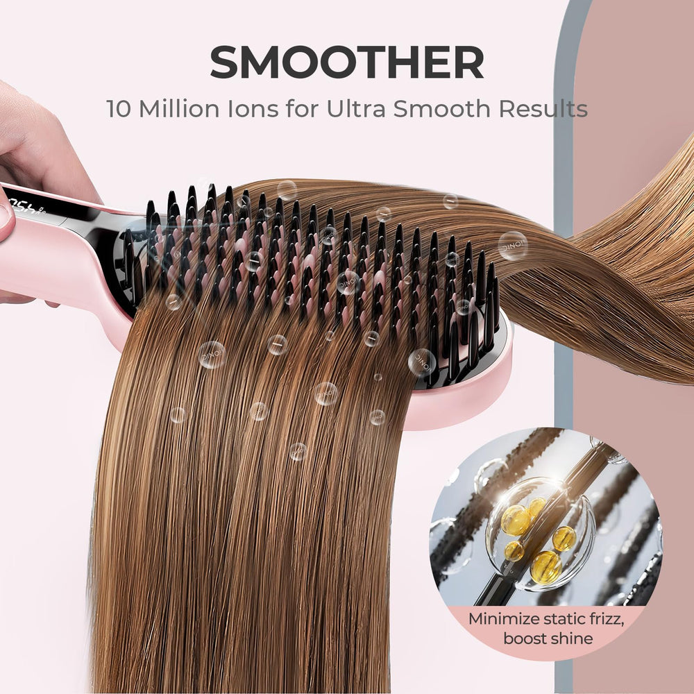 TYMO ergonomic anti-scald handle ensures safe, comfortable styling