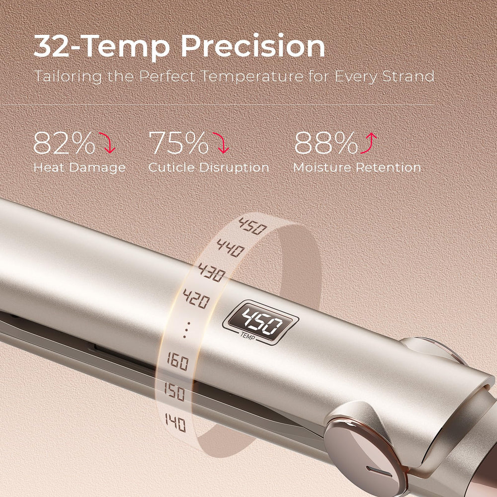 TYMO flat iron 1-inch 3D plates for straight and curled looks