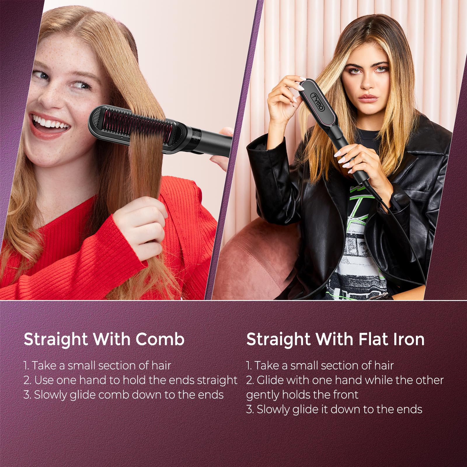 TYMO FLIPRO smart dual voltage lets you style safely worldwide