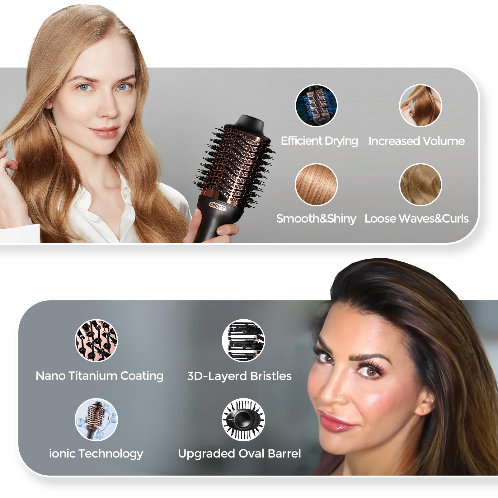 TYMO tool in hand for fast salon-like blowouts