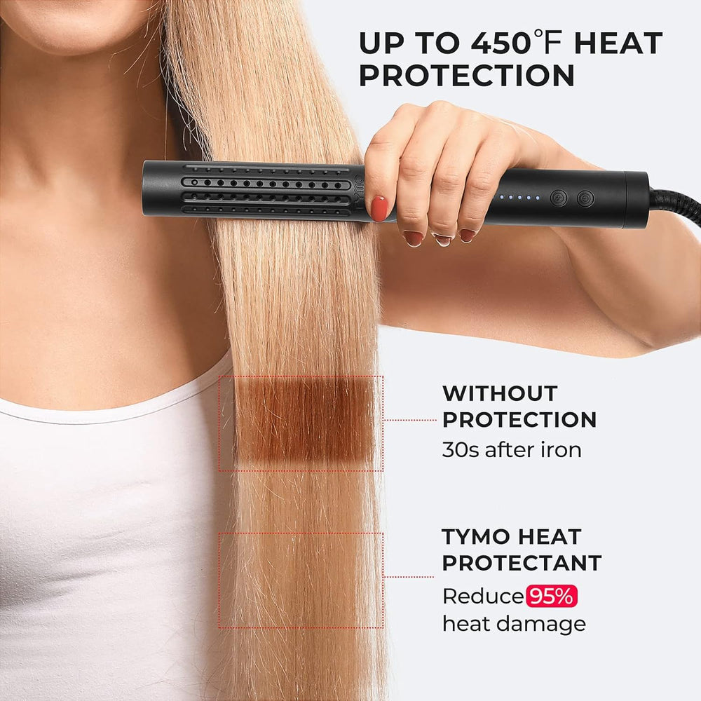 TYMO ingredient panel highlights argan oil and natural formula