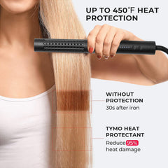 TYMO ingredient panel highlights argan oil and natural formula