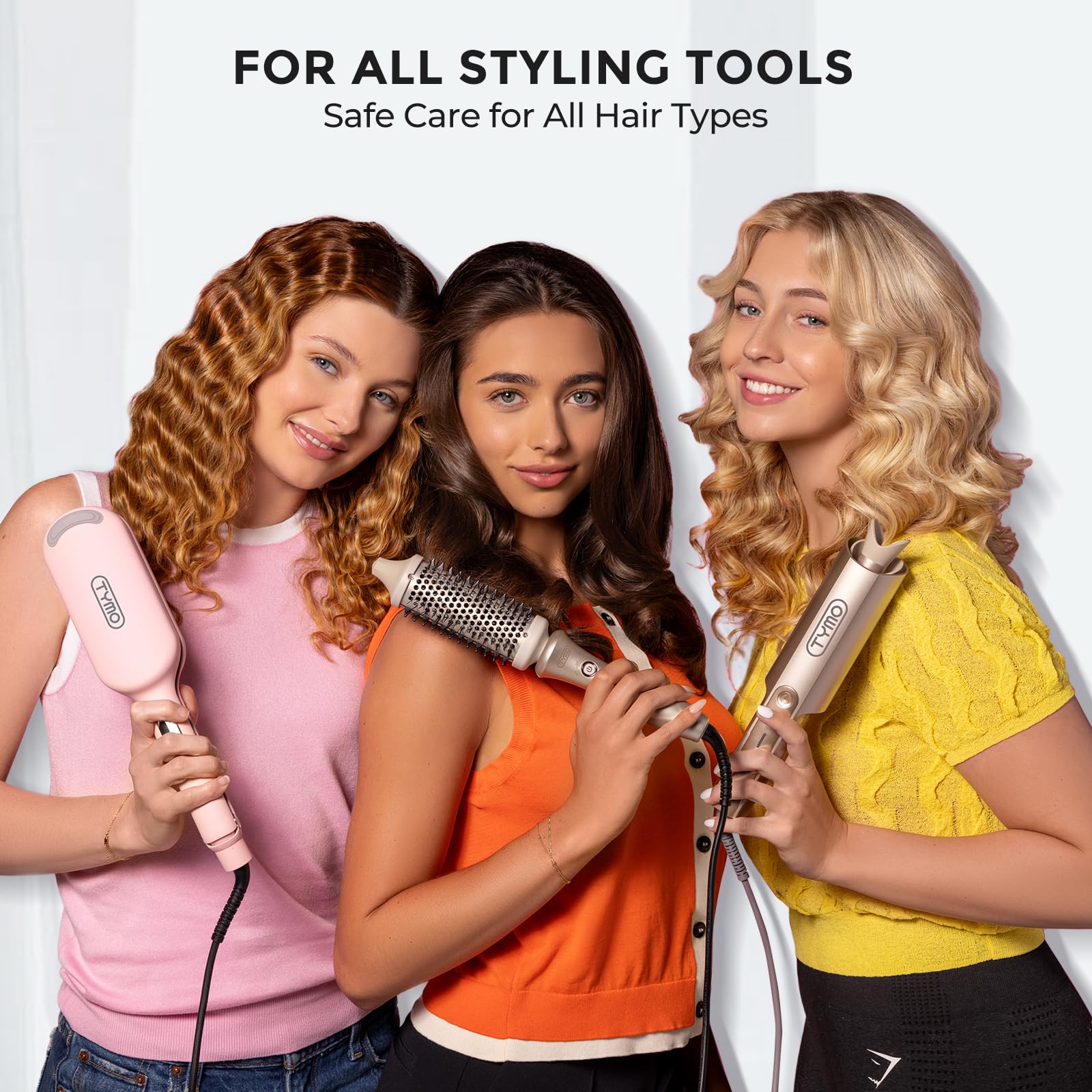 TYMO spray mist application demonstrates even dispersion for smooth styling