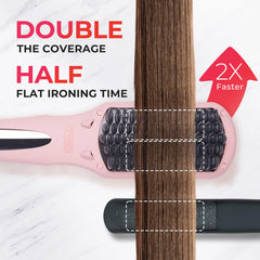 TYMO Ionic Hair Straightener Brush led-display-16-settings precise temperature control