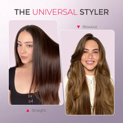TYMO Ring Hair Straightener Brush keratin coating delivers shine and protection