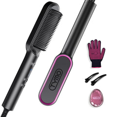 TYMO Ring hair straightener comb top view showing sleek design for fast styling