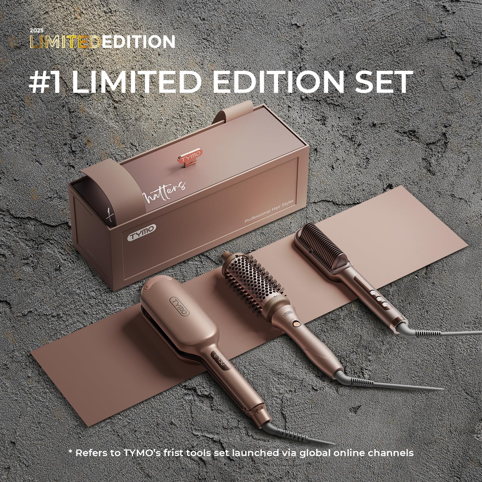 TYMO Ring Plus straightener brush delivers frizz control for glossy straight styles