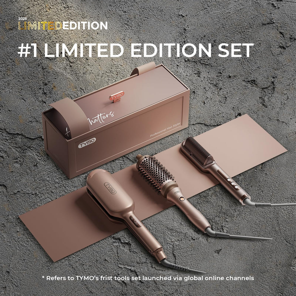 TYMO Ring Plus straightener brush delivers frizz control for glossy straight styles