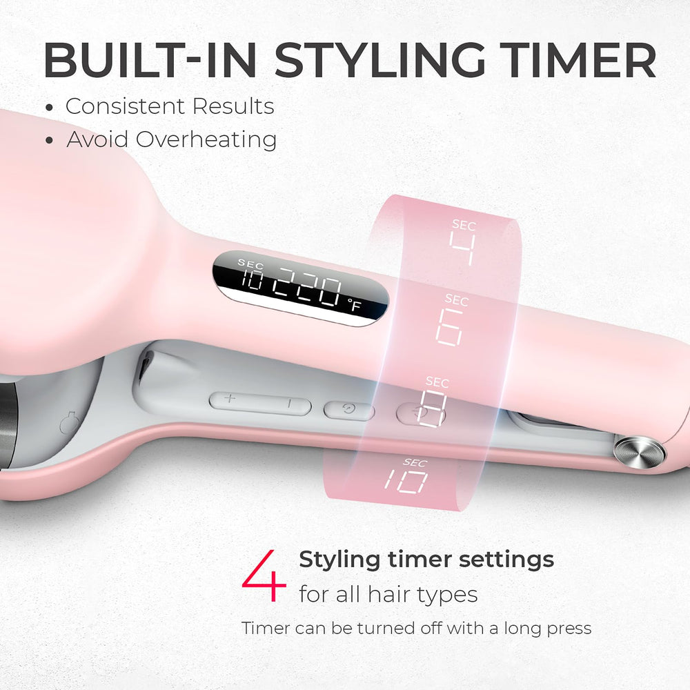 TYMO ROVY 1.25-inch barrel creates lush, long-lasting waves.