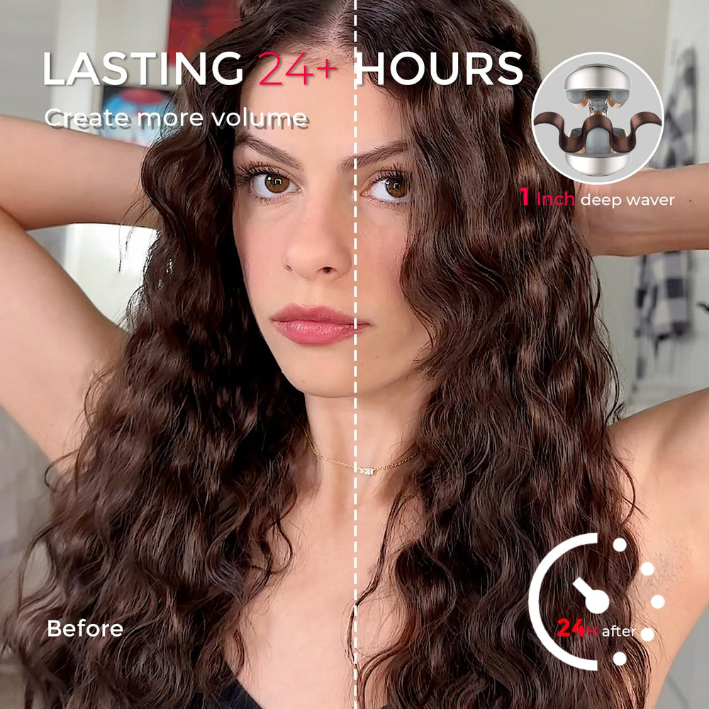 TYMO ROVY all-day waves-ready tool for voluminous curls.