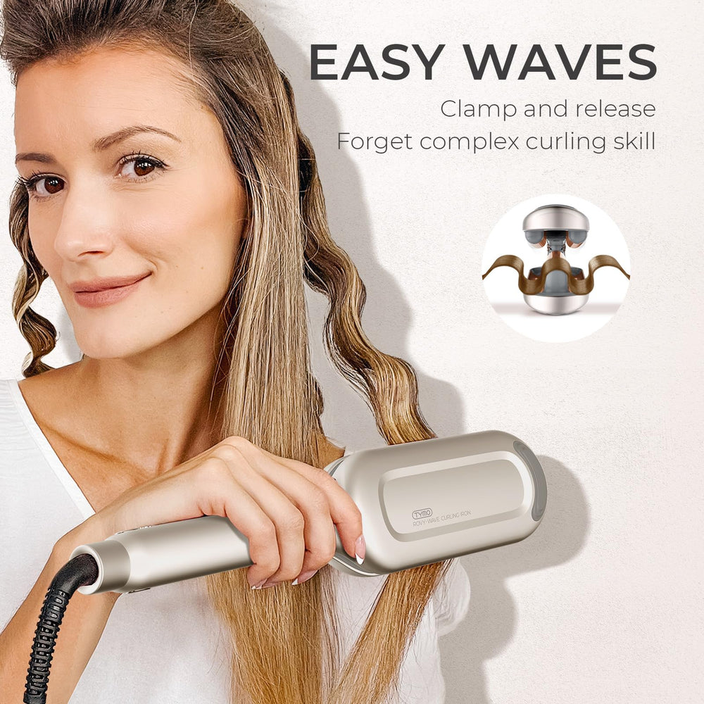 TYMO ROVY Ceramic 3-Barrel offers even heat for uniform curls.