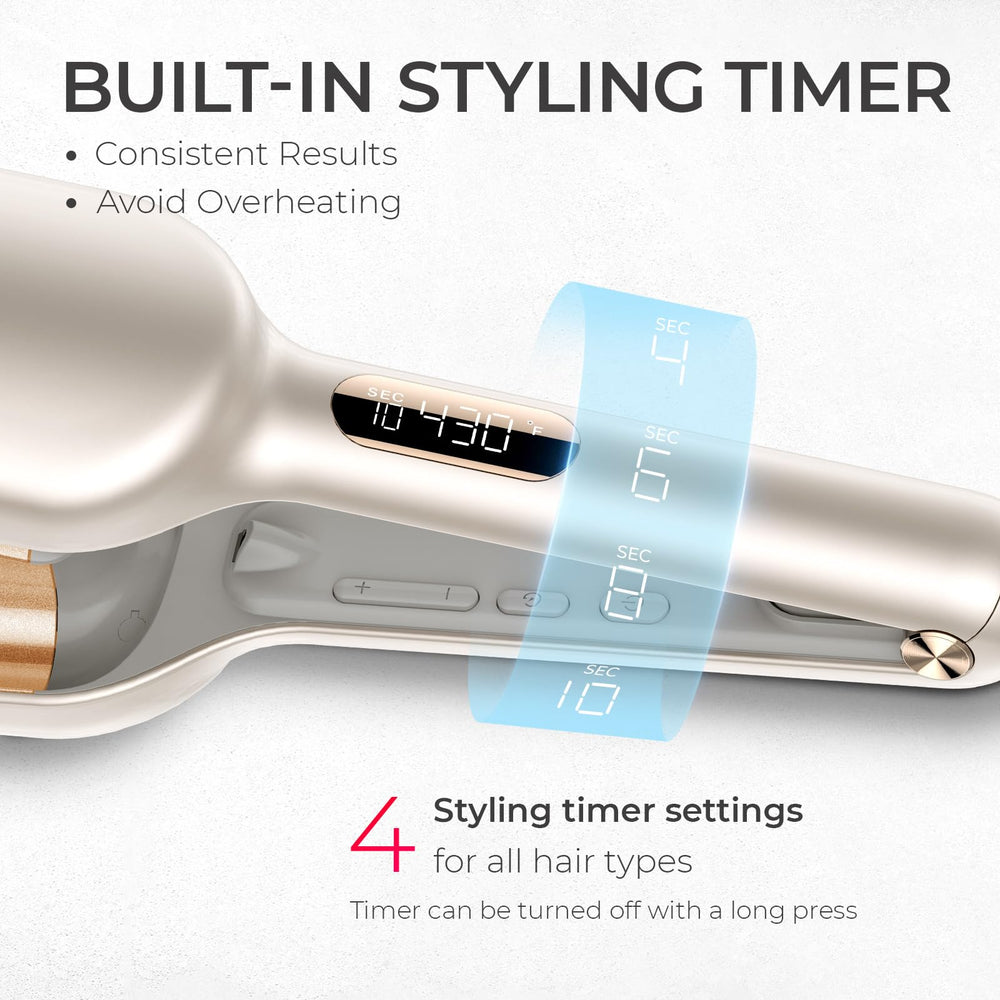 TYMO ROVY full-wrap insulation reduces burn risk during styling.