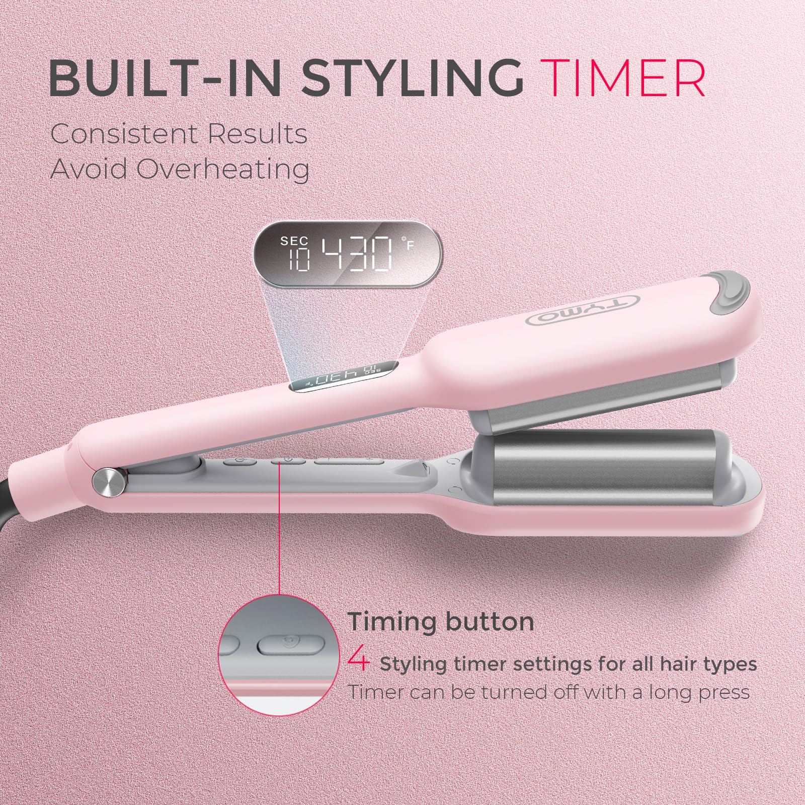 TYMO ROVY negative ions reduce frizz for smoother hair.