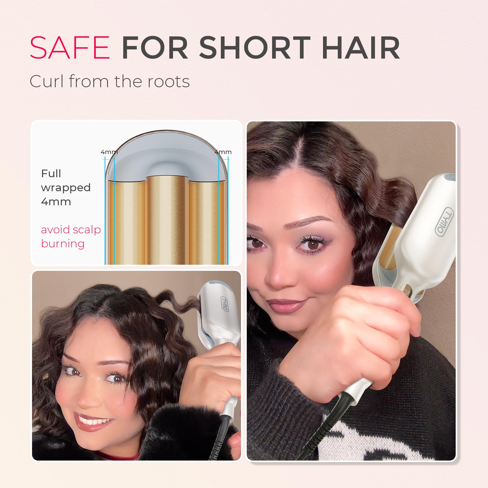 TYMO ROVY negative ions help reduce frizz and static.