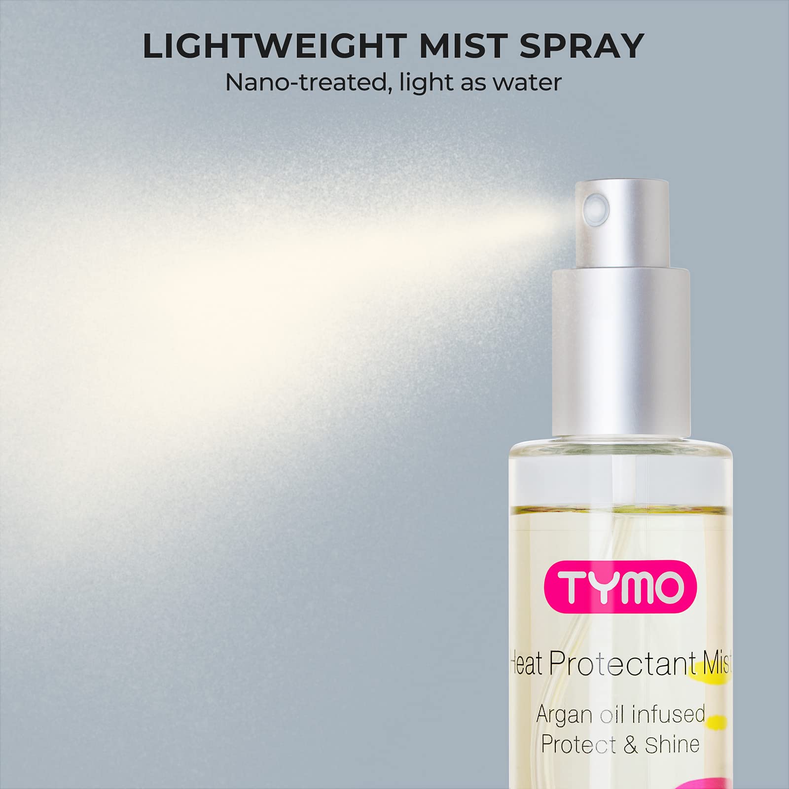 TYMO heat protectant with styling tools for salon-grade results