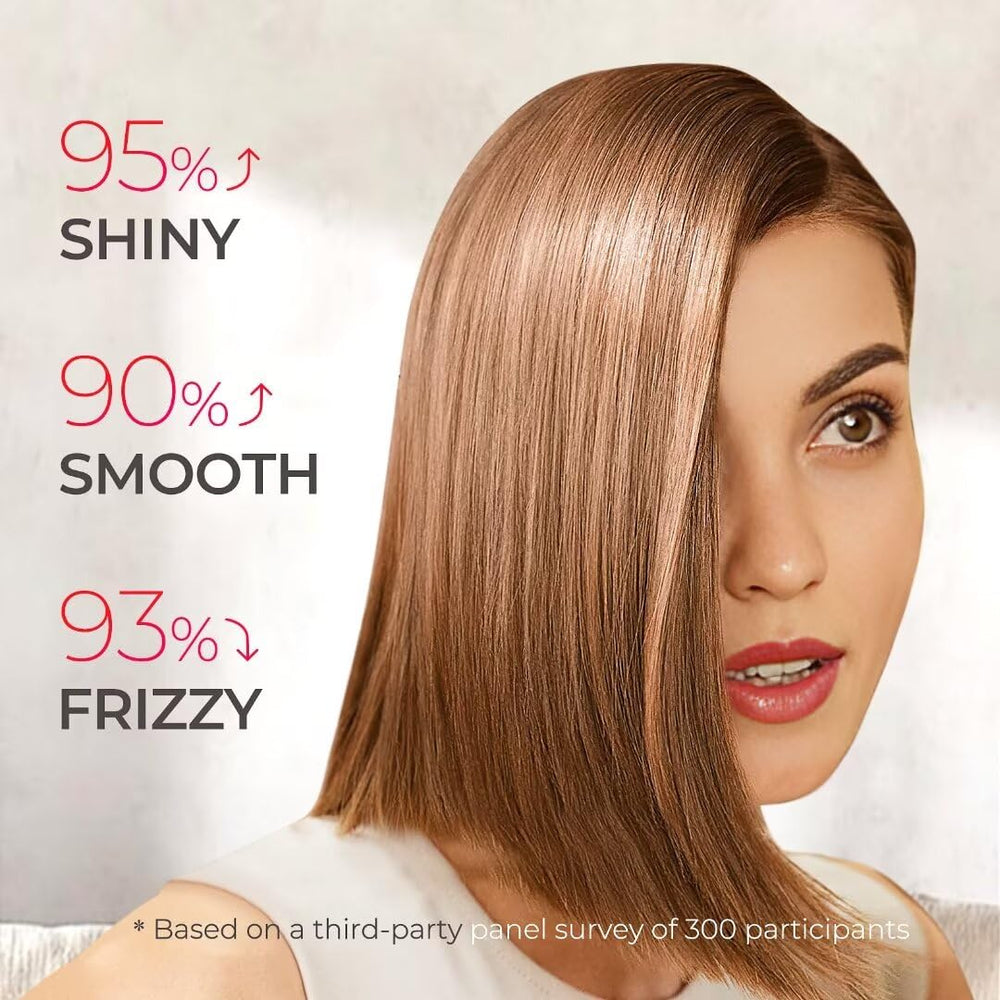 TYMO Weightless Hair Oil applied on damp hair softens and hydrates