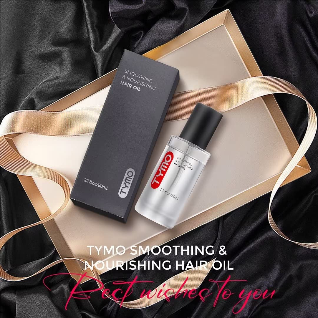 TYMO Weightless Hair Oil in recyclable glass bottle