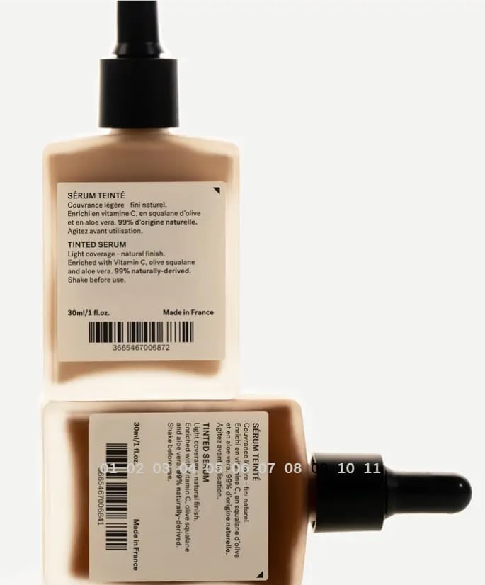 Typology tinted serum being applied center-to-outward for even tone