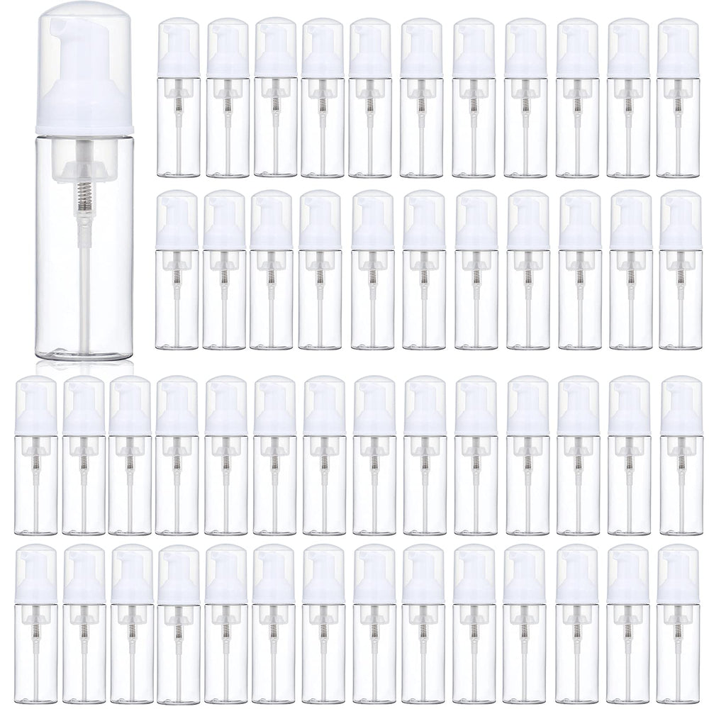 Tzirci 35pcs 2oz foam dispenser set front view for on-the-go sample packaging.